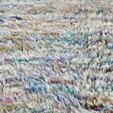 Berber boujaad rug in rustic wool 250 x 185 cm light mottled