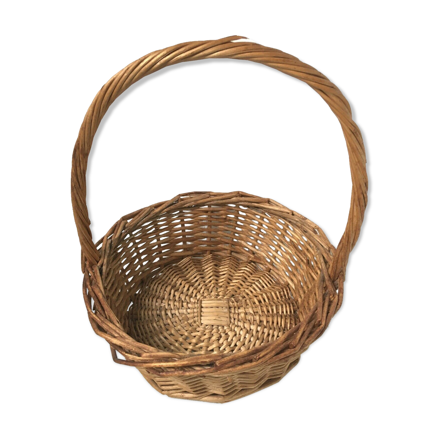 Grand Panier En Osier Vintage, 43x28x23 Cm, Idéal Déco Ou Rangement