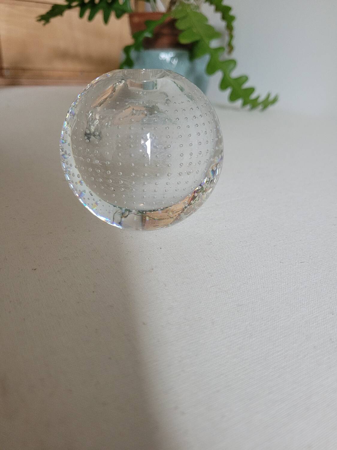 Round crystal vase AD Copier Spijkervaas