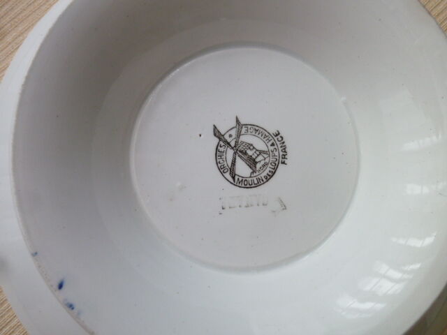 Earthenware compotier dish Orchies Moulin des Loups Model Canada