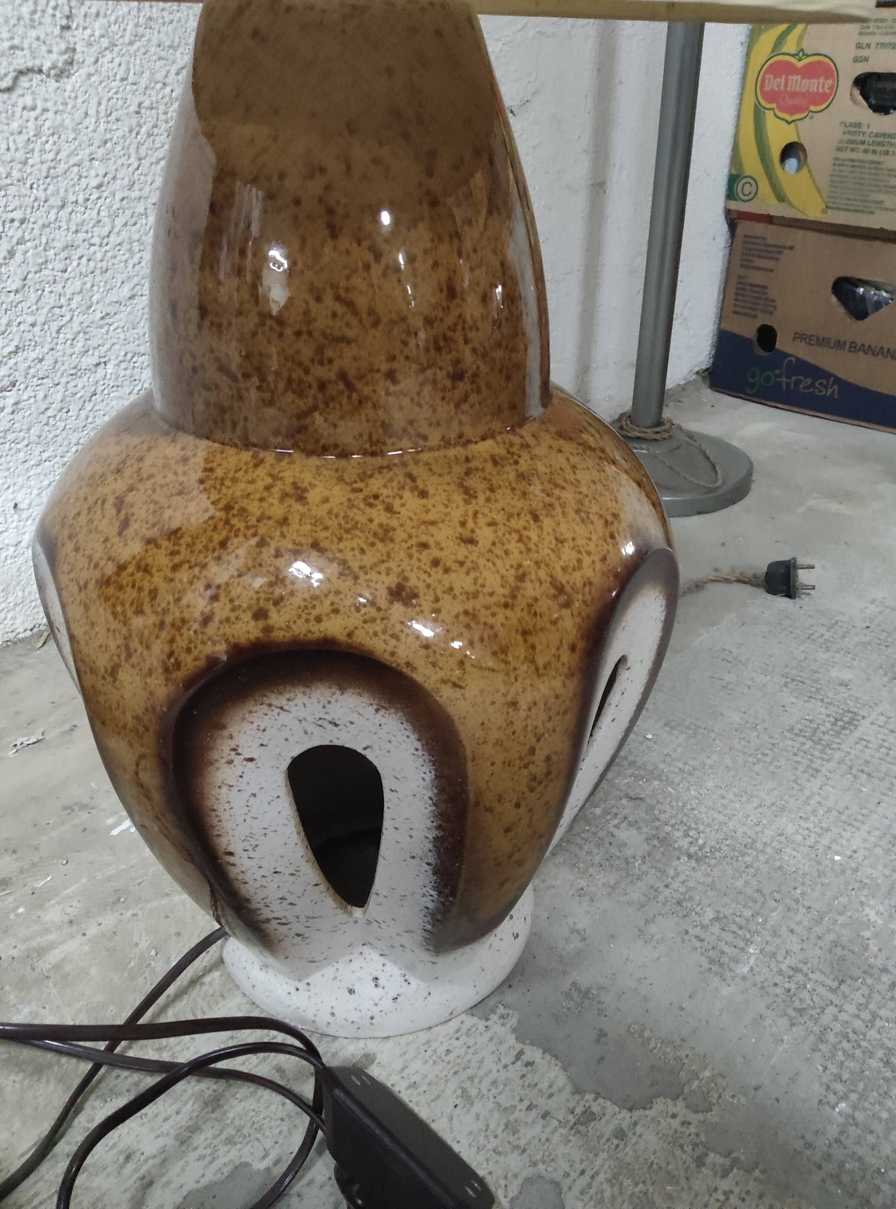 Designer table lamp ceramic workshop Baudin