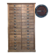 Meuble de métier de notaire 30 tiroirs 1940