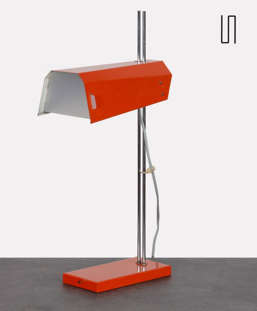 Lampe vintage en métal dessinée par Josef Hurka, 1970