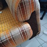 Banquette trois places convertible années 70