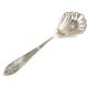Art Deco sugar spoon, silver-plated brass, Poland, 1930s