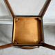 Scandinavian teak and faux leather chairs - set of 6