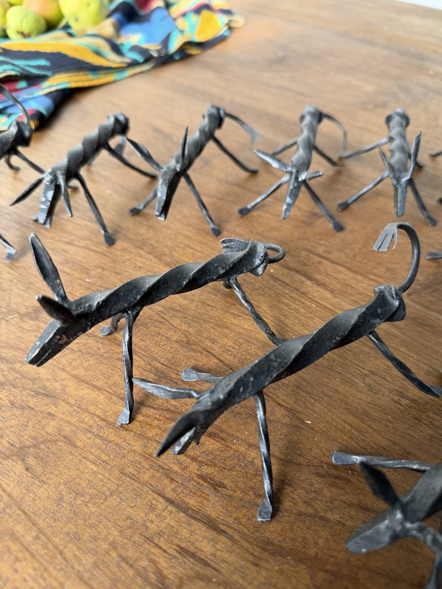 Brutalist zoomorphic knife rests