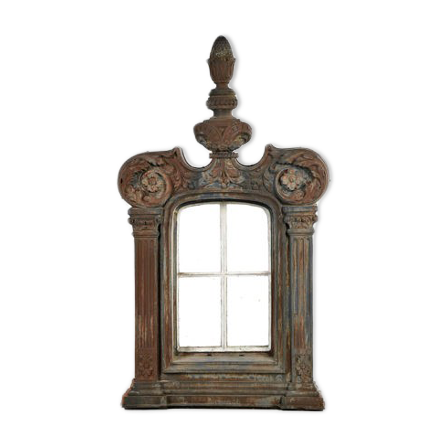 Nineteenth century cast iron window