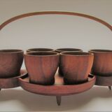 1960s Danish set of 6 eggcups