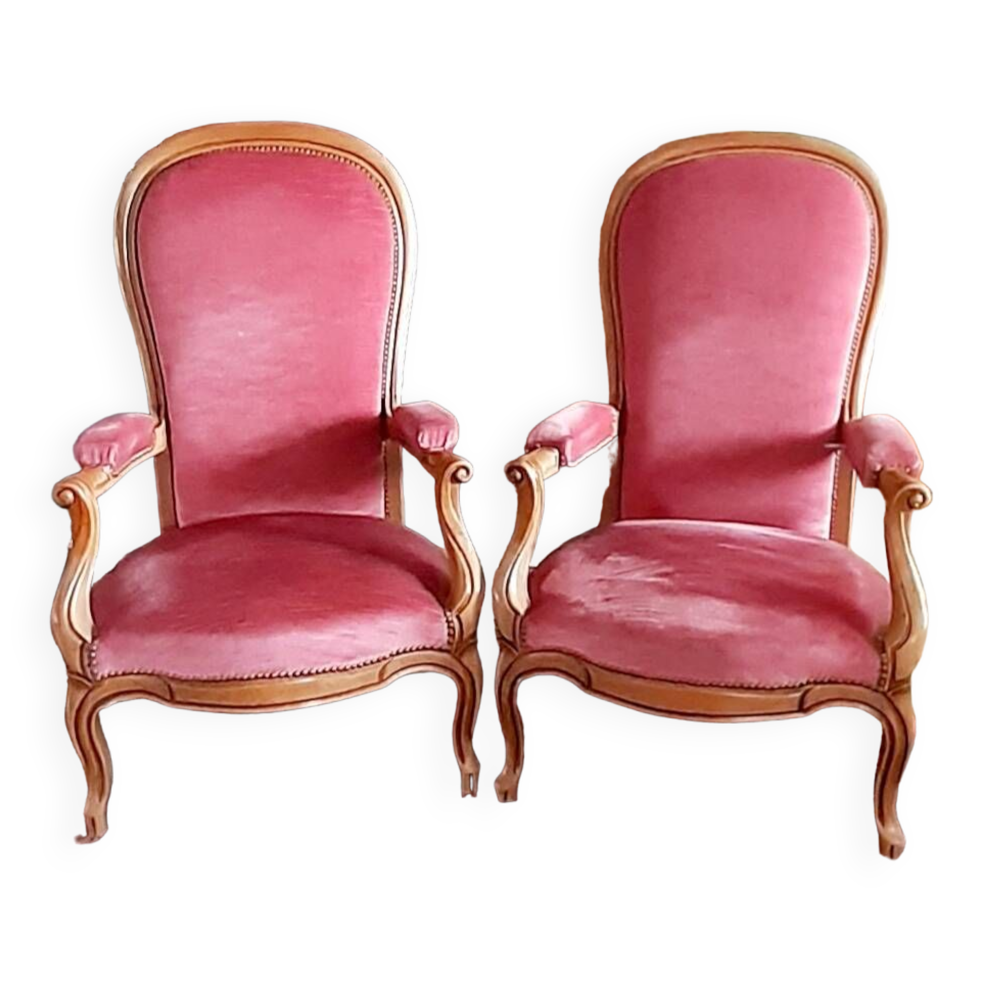 Pair of Voltaire armchairs