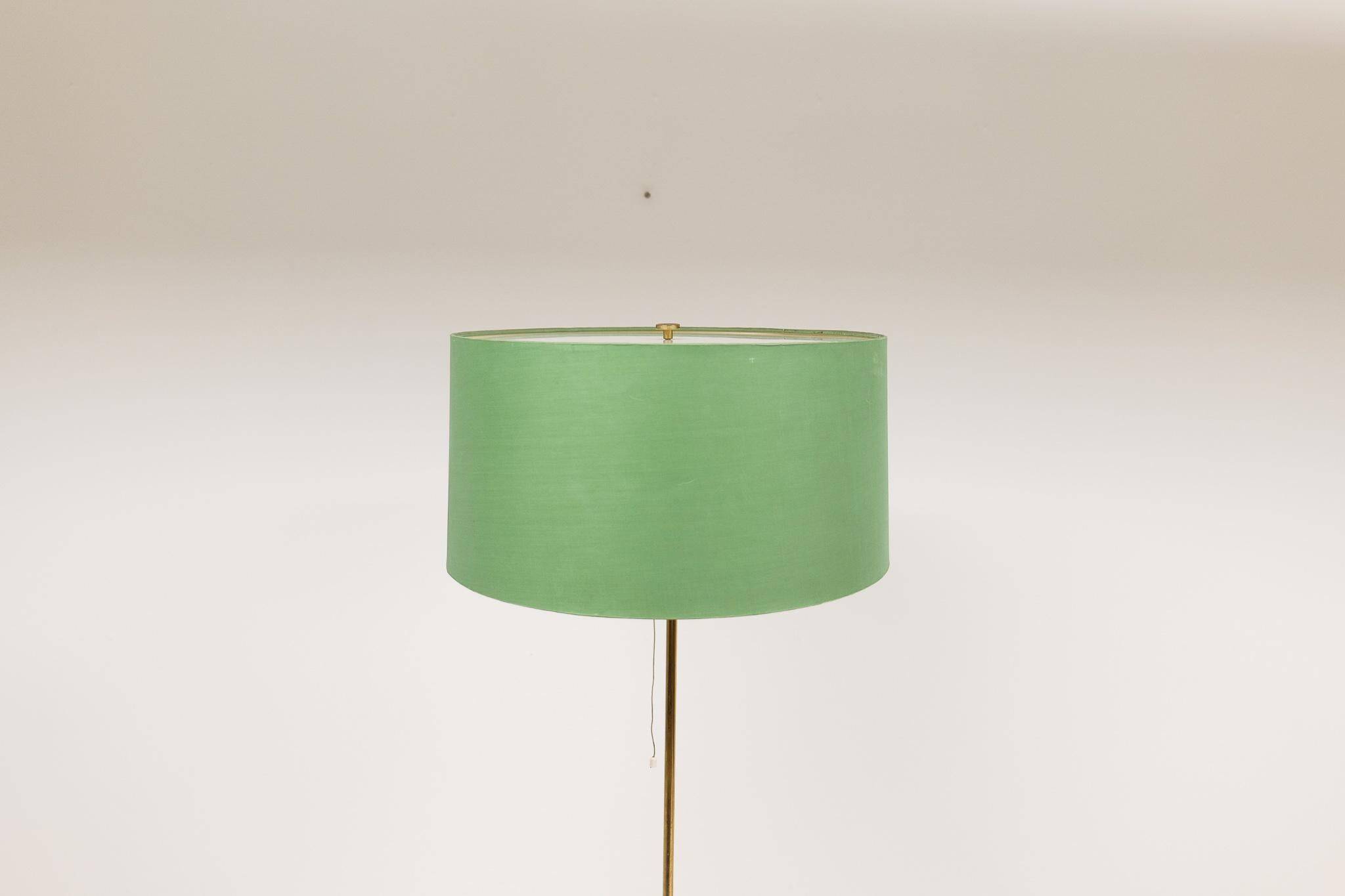 Mid-century brass floor lamp Bergboms G-024, Sweden, 1960s