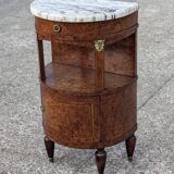 Chevet Demi Lune ancien style Louis XVI, meuble d'appoint