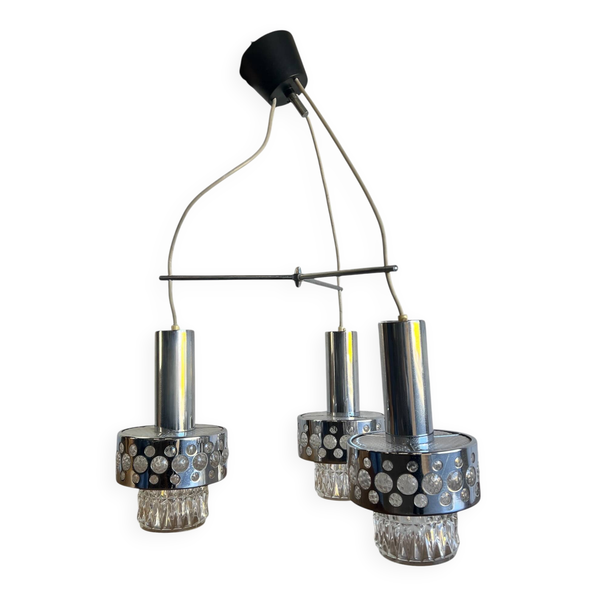 Vintage 70s chandelier / 'Massive' lighting