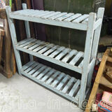 Old Turquoise storage shelf 108x31x108cm shabby chic India