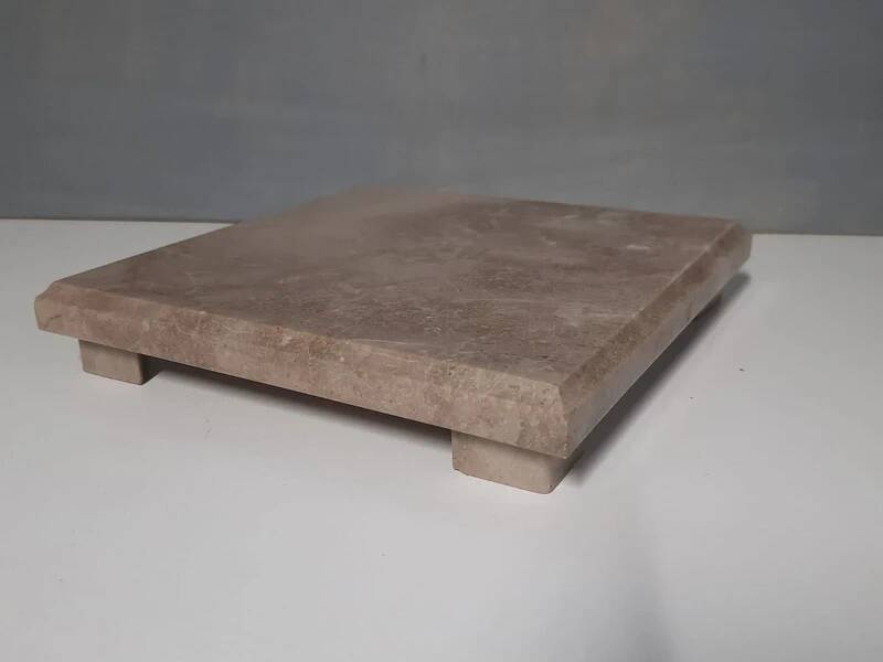 Antique marble trivet - vintage