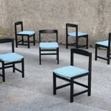 Black and blue chairs by Ulferts Tibro