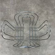 Porte revue postmoderne années 80 métal chromé vintage memphis