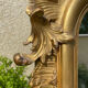 Gold fireplace mirror 184x120cm
