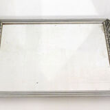 Large silver Art Deco mirror 53x40cm