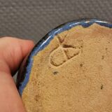 Small Danish ceramic vase in bluish colours/shades