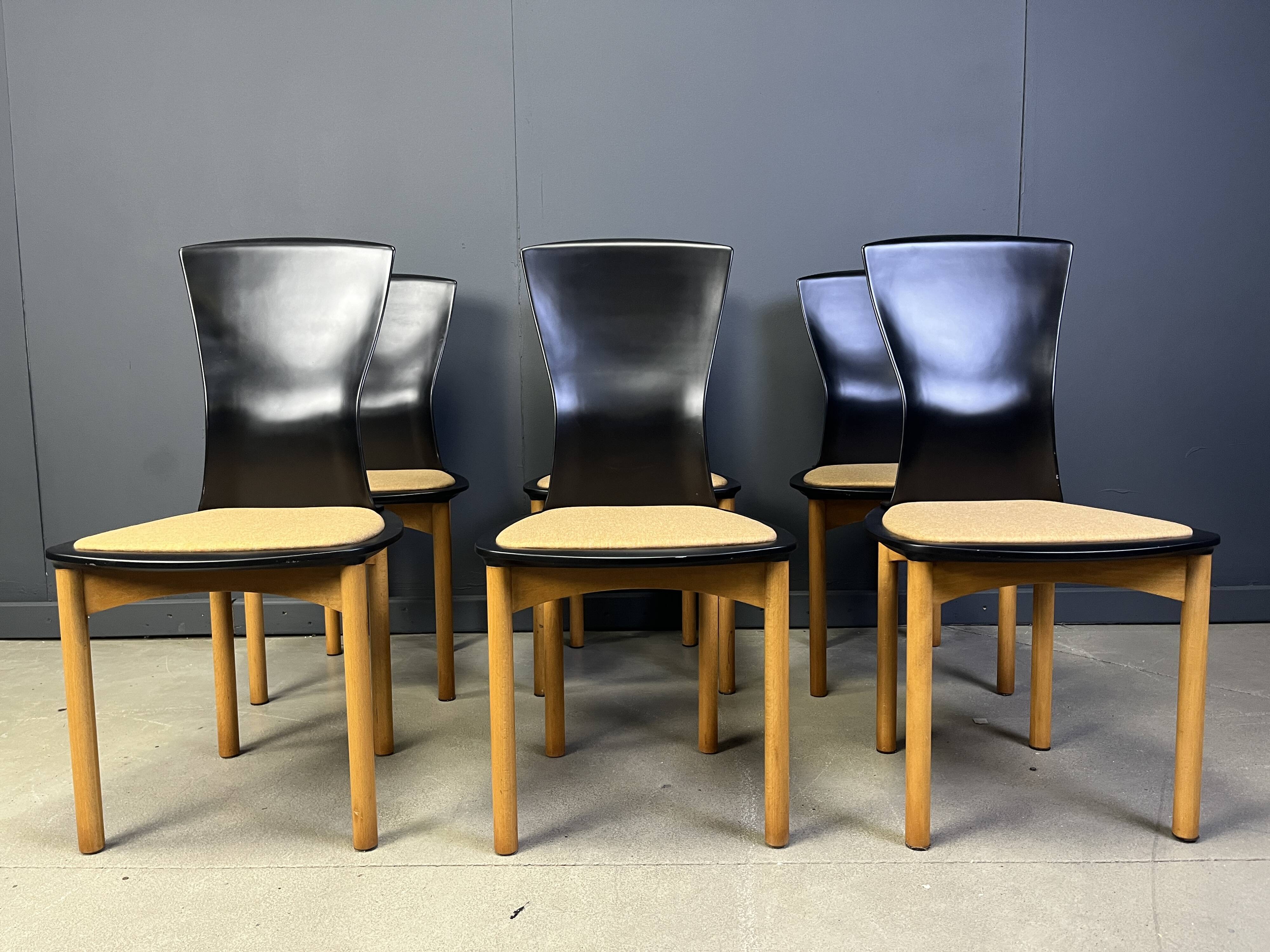Vintage Pelope dining chairs by Francesco Binfarè for Cassina, 1990s