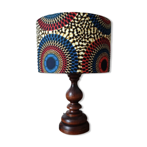 Lampe bois massif rustique - ethnique