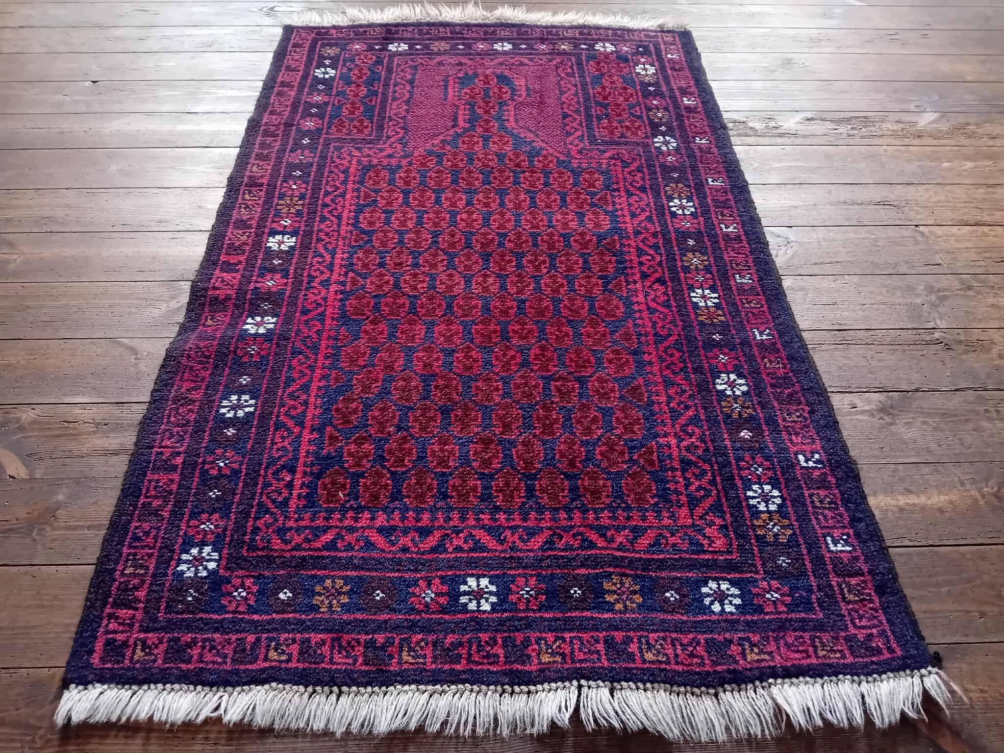 Handmade Afghan Beluch Rug 140x89cm