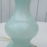 Pair of light blue alabaster lamps