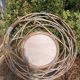 vintage rattan mirror