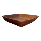 Large square wooden bowl
