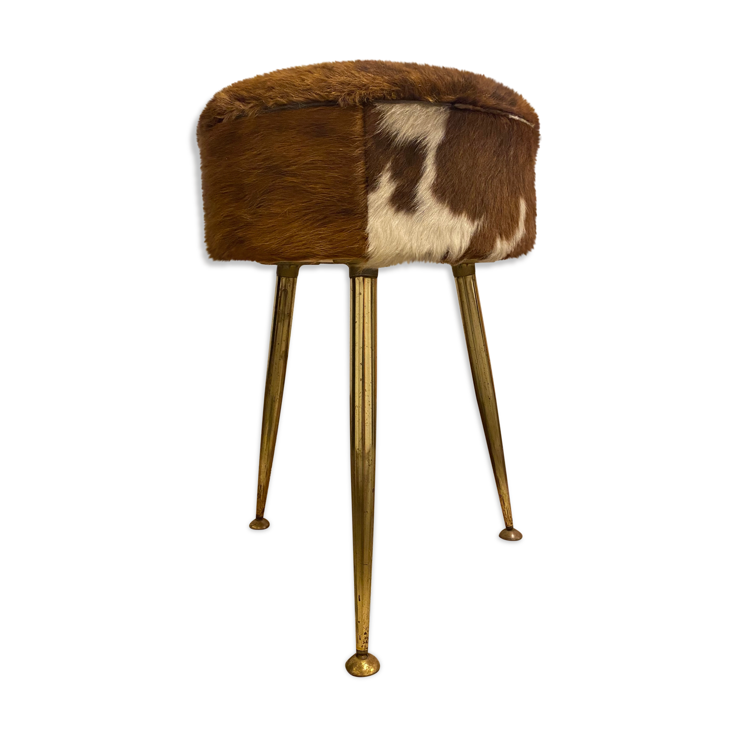 Tripod cowhide stool