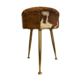 Tripod cowhide stool