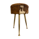 Tripod cowhide stool