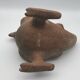 Vase zoomorph bird sculpture terracotta parrot, mexico, 70s