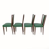 Eight Mid-century Modern Dining Chairs Attributed to Guglielmo Ulrich, 1940s