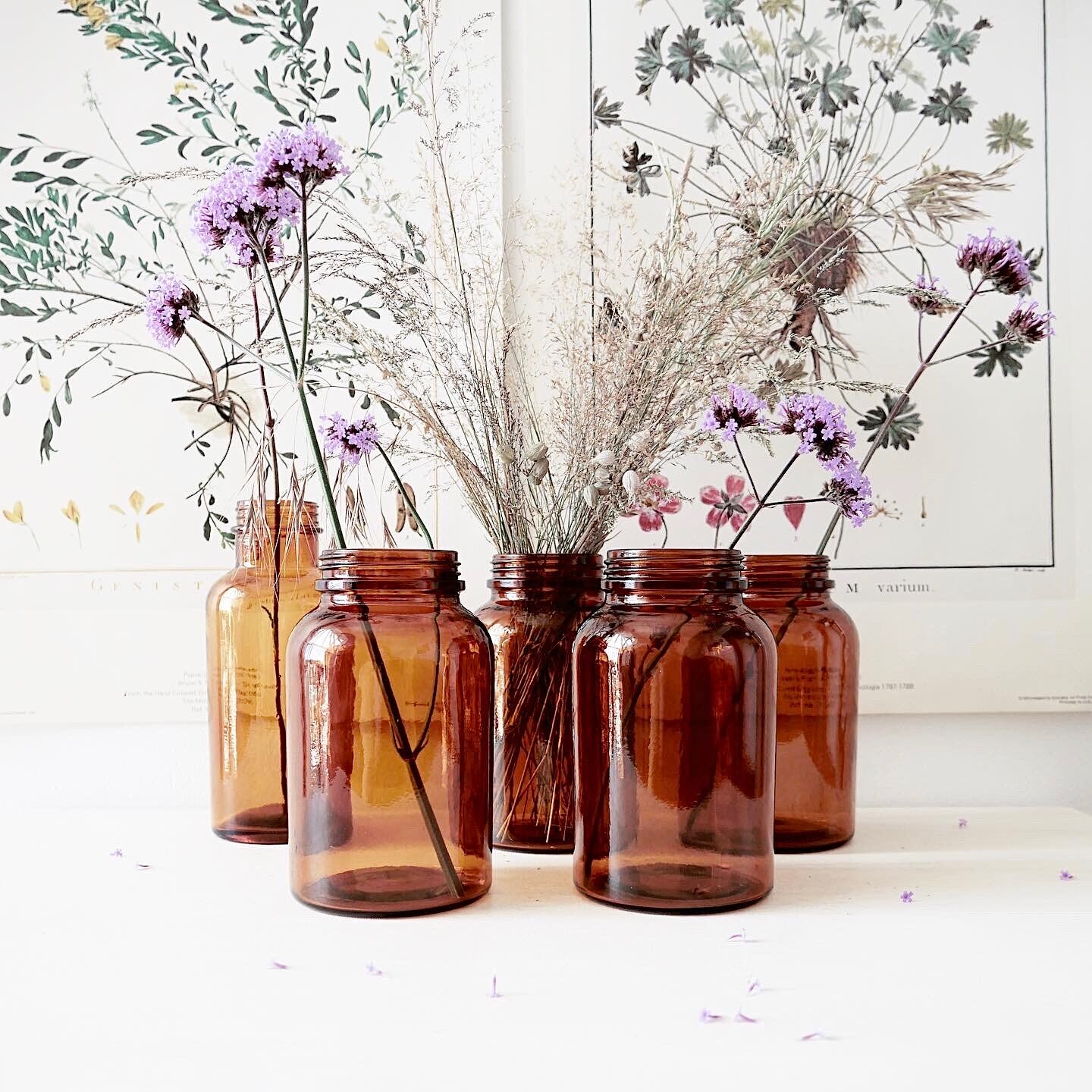 Lot of pharmacy vials