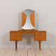 Vintage Scandinavian teak dressing table with adjustable mirrors and 7 drawers, Denmark 1960s