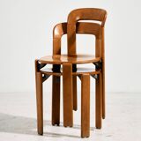 Beech dining set by Bruno Rey for Kusch & Co., Set of 7