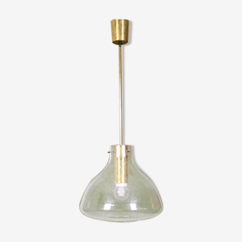 Midcentury Pendant Light by Glashütte Limburg Germany, 1970s