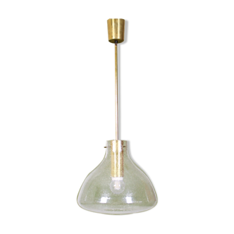 Midcentury Pendant Light by Glashütte Limburg Germany, 1970s