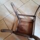 Curved wood farm stool
