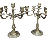 Pair of golden candlesticks