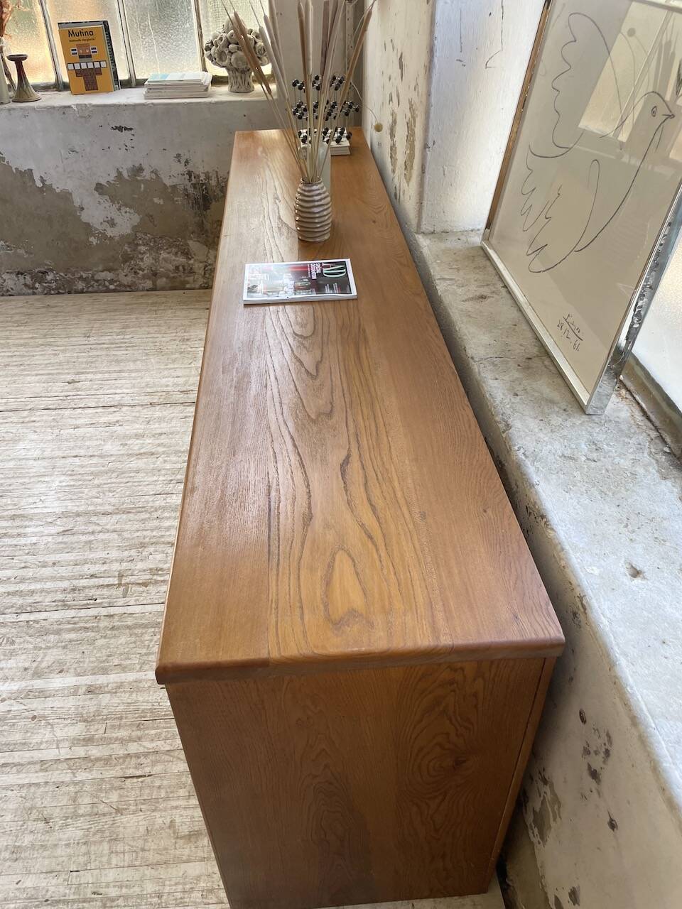 XXL golden oak craft furniture from the 50s