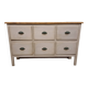6-drawer craft cabinet with shell handles