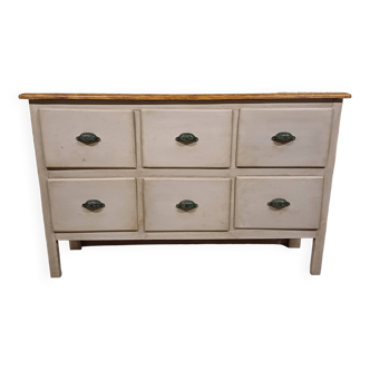 Professional furniture with 6 drawers and its shell handles