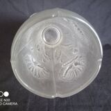 Joseph Inwald - Art Deco vase in pressed molded frosted glass, poppy motifs