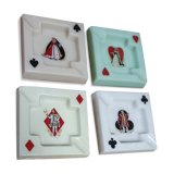 Ashtrays from the 60s in opaline