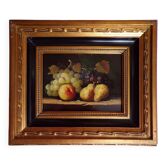 Still life on panel signed Huyet