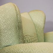 Fan-shaped armchairs set of 2