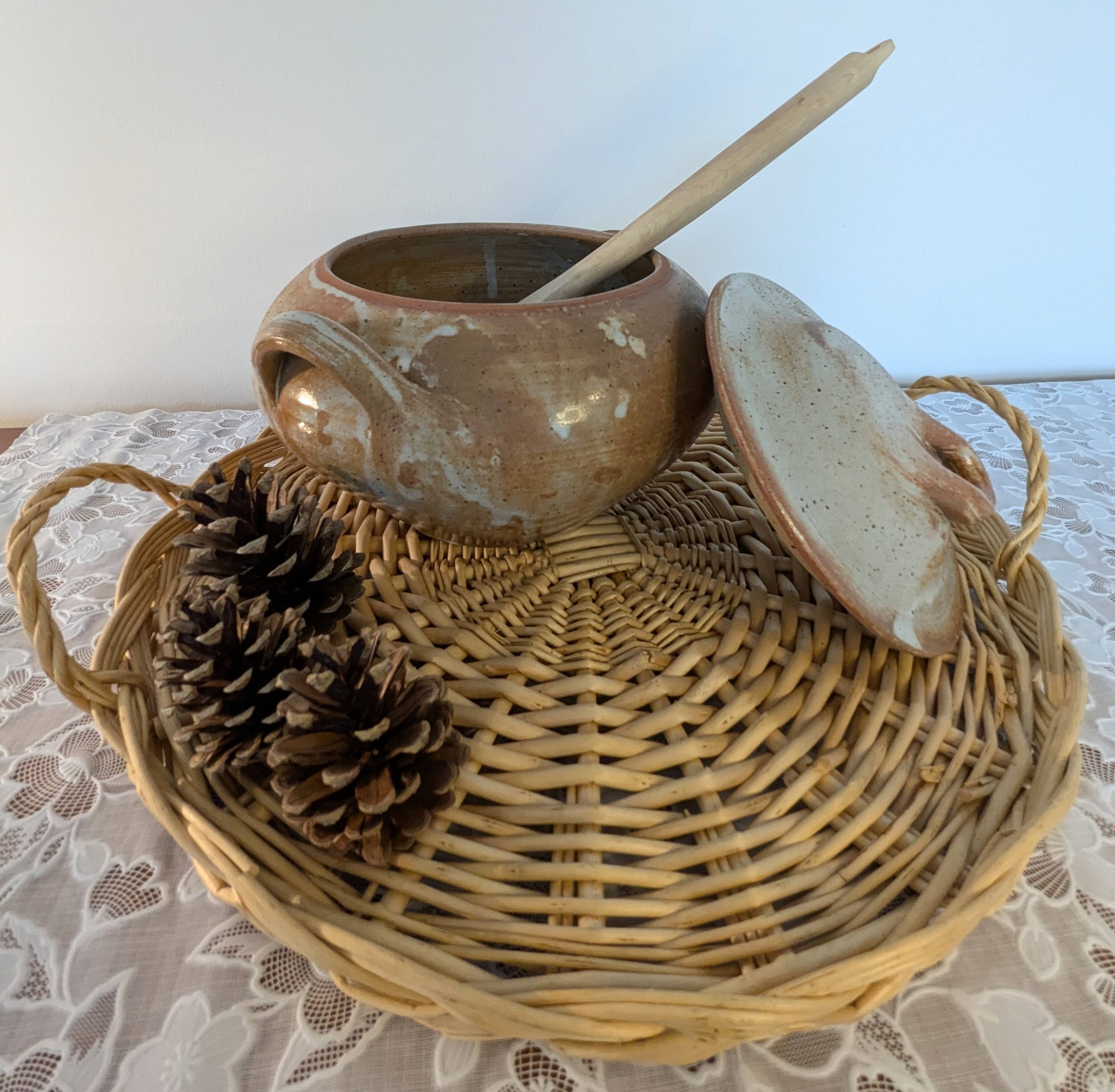 Vintage Stoneware Soup Tureen